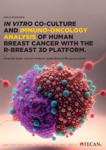 【アプリケーションノート】R-breast 3D プラットフォームを使用したヒト乳がんの in vitro 共培養および免疫腫瘍学分析 3D がんモデルのマルチプレックス アプリケーションに Spark Cyto を使用