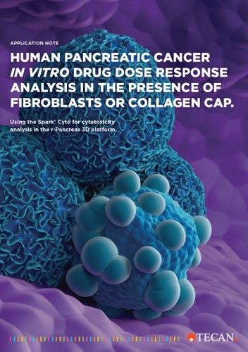 【アプリケーションノート】線維芽細胞またはコラーゲンキャップの存在下でのヒト膵臓がんの in vitro 薬物用量反応分析