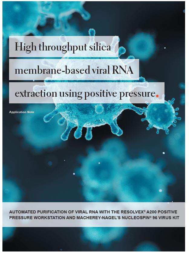 アプリケーションノート：固相抽出自動化装置Resolvex A200とMacherey-Nagel社のNucleoSpin　96 VirusキットによるウイルスRNA抽出の自動化