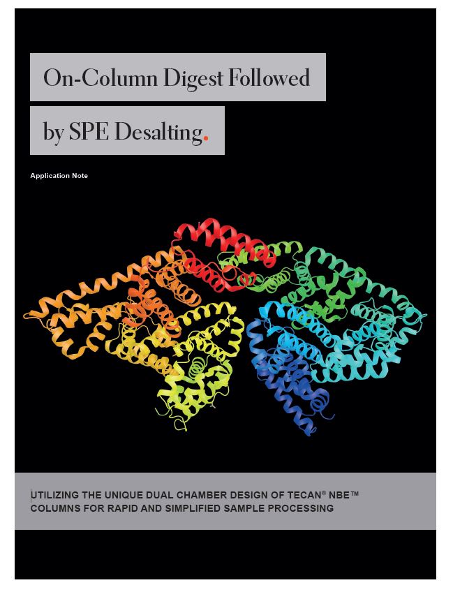 アプリケーションノート：オンカラムでのタンパク質消化後の固相抽出法による脱塩（本文英語）