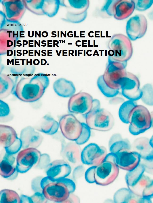 ホワイトペーパー：シングルセルディスペンサー Unoを使用したシングルセル分注の検証方法